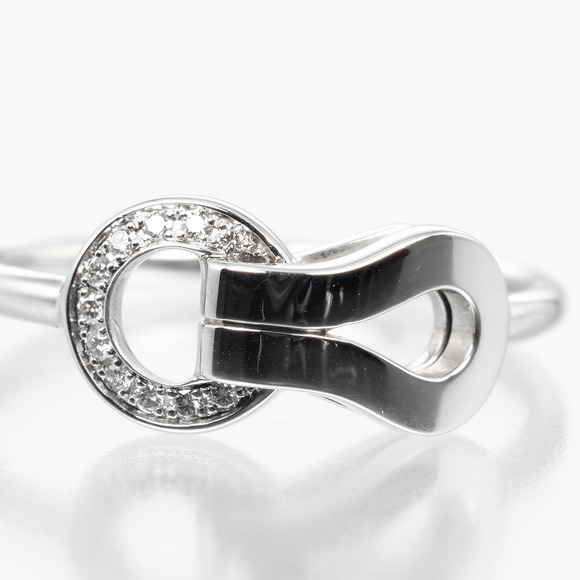 CARTIER 18k Silver Diamond Ring